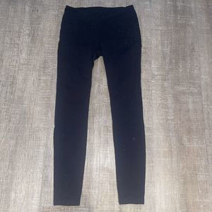 Athleta Women's Black Ankle Leggings Back Pockets Activewear Pants Size Small
